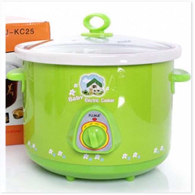 🎁Nồi Kho Cá - Nấu Cháo Chậm Đa Năng 1,5L Bảo hành 12 Tháng ( màu Xanh)