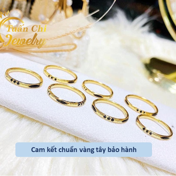 HÀNG CHUẨN Nhẫn #Lông_Voi Nhân Tạo, Nhỏ Xinh, May Mắn, Chung Thủy [ Nhẫn Đôi Nam Nữ ]