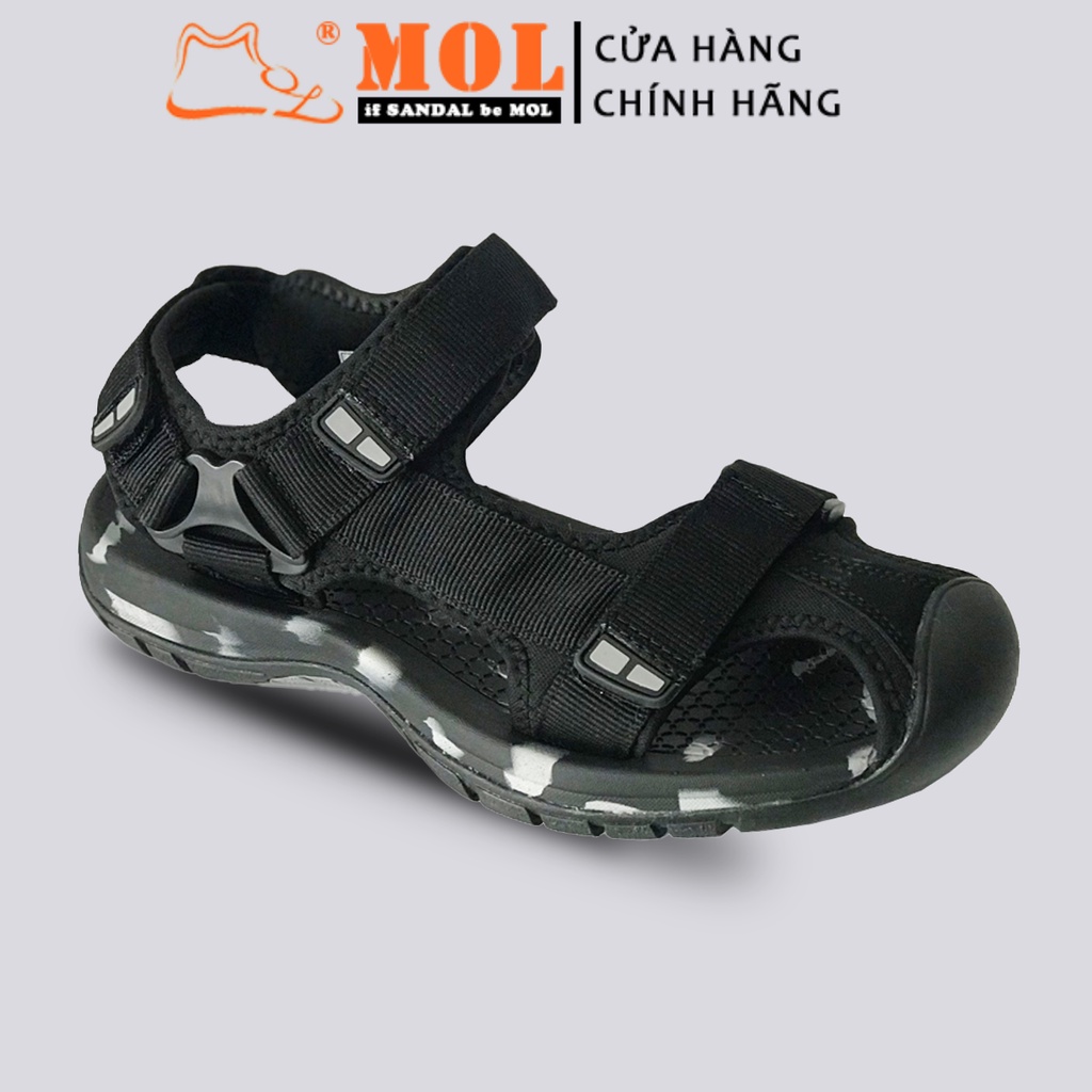 Giày sandal nam bít mũi quai dù có quai hậu cố định thích hợp mang dã ngoại đi phượt du lịch hiệu Rova RV25BB