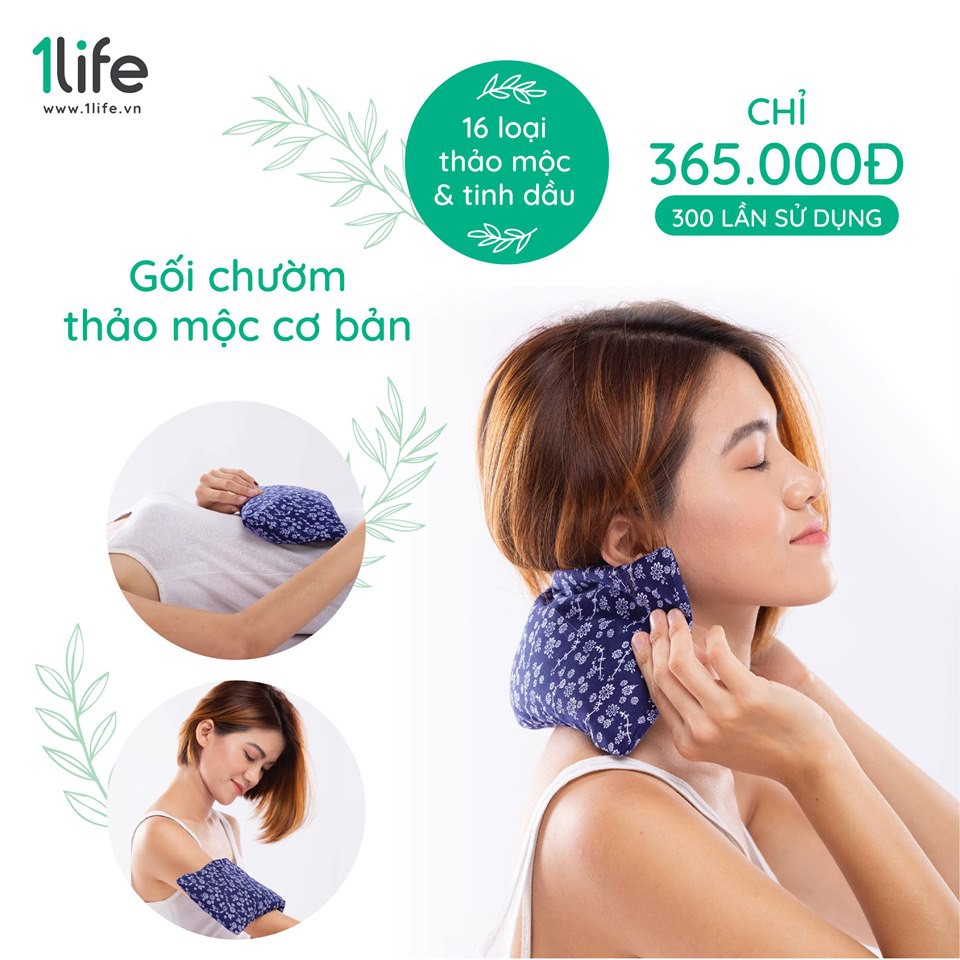 GỐI THẢO MỘC/TÚI THẢO DƯỢC CHƯỜM NÓNG LẠNH 1LIFE