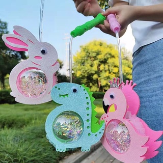 Đèn lồng trung thu cho bé hình ngộ nghĩnh, đèn led 3 chế độ