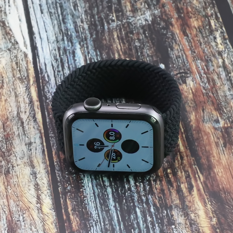 Dây đeo nylon bện Độ co giãn cho Apple Watch 6 SE 5 4 3 2 1 Dây đeo 44mm 40mm 38mm 42mm