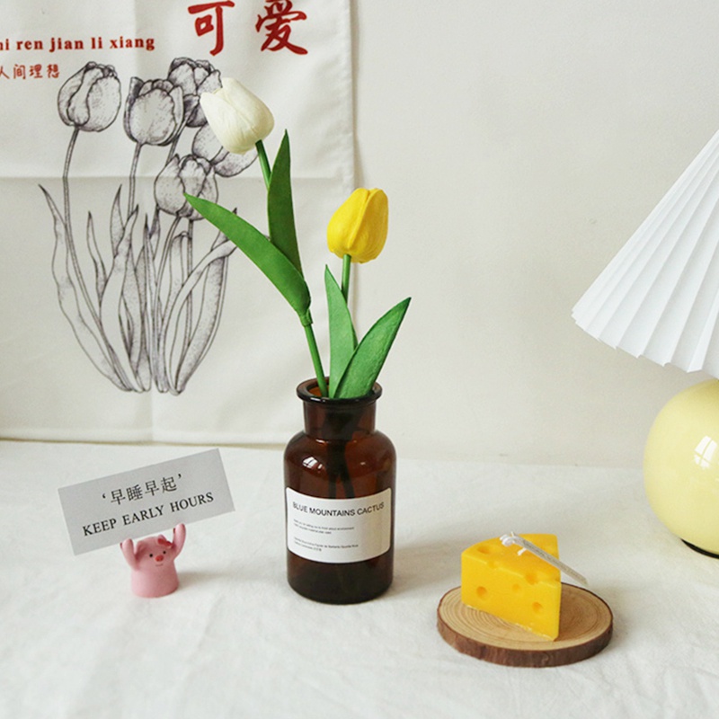 Kính Bình Hoa Thủy Tinh Trong Suốt Phong Cách Retro Trang Trí Nhà Cửa
