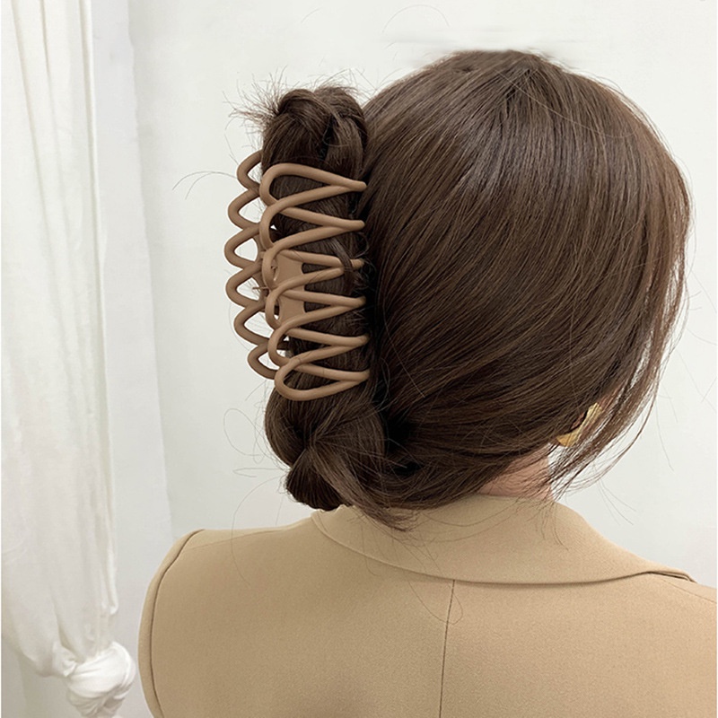 Kẹp tóc dạng tổ chim bằng nhựa acrylic cỡ lớn thời trang