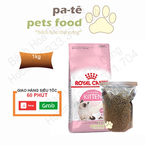 Hạt thức ăn cho mèo - Royal canin kitten 1kg ( zip) - Xuất xứ Pháp - HÀNG CHÍNH HÃNG