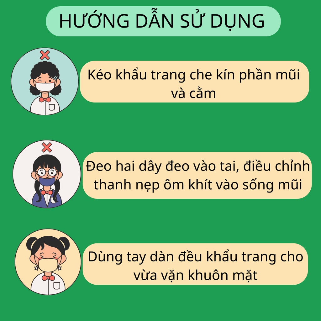 Khẩu trang khánh an thùng 300 cái chống tia uv hình cua siêu cute 4 lớp kháng khuẩn Khánh An KA98 chống nắng KAKA98O