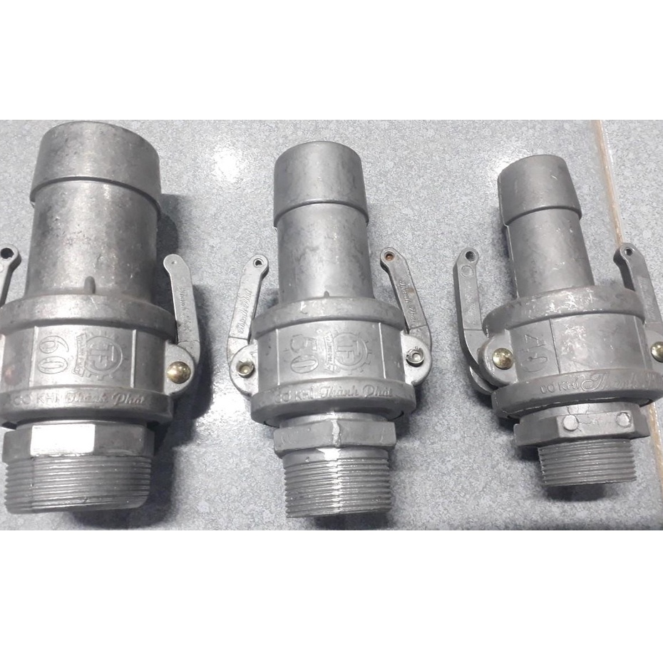khớp nối nhanh phi 40 phi 50 phi 60 cùm nhôm tai thỏ