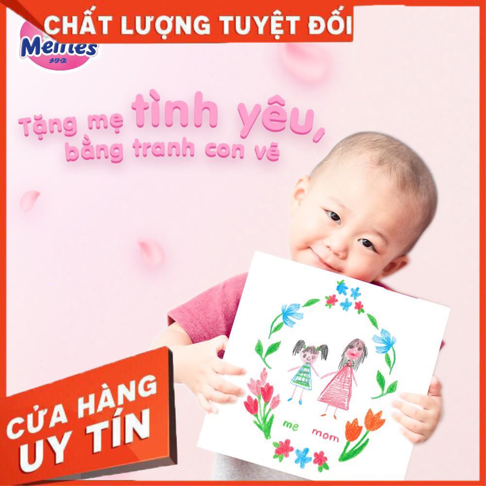 Bỉm Meries quần cộng miếng nội địa Nhật size M Hoàng Hiệp Store
