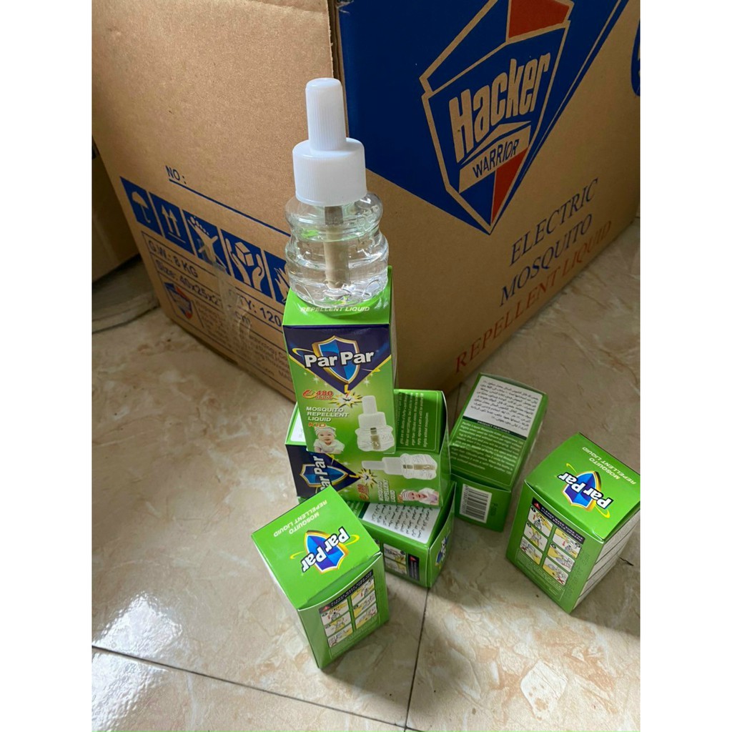 Tinh dầu đuổi muỗiGIADUNGTONGKHO1Tinh dầu parpar lưu hương 480 giờ an toàn hiệu quả, Thuốc diệt muỗi cho gia đình