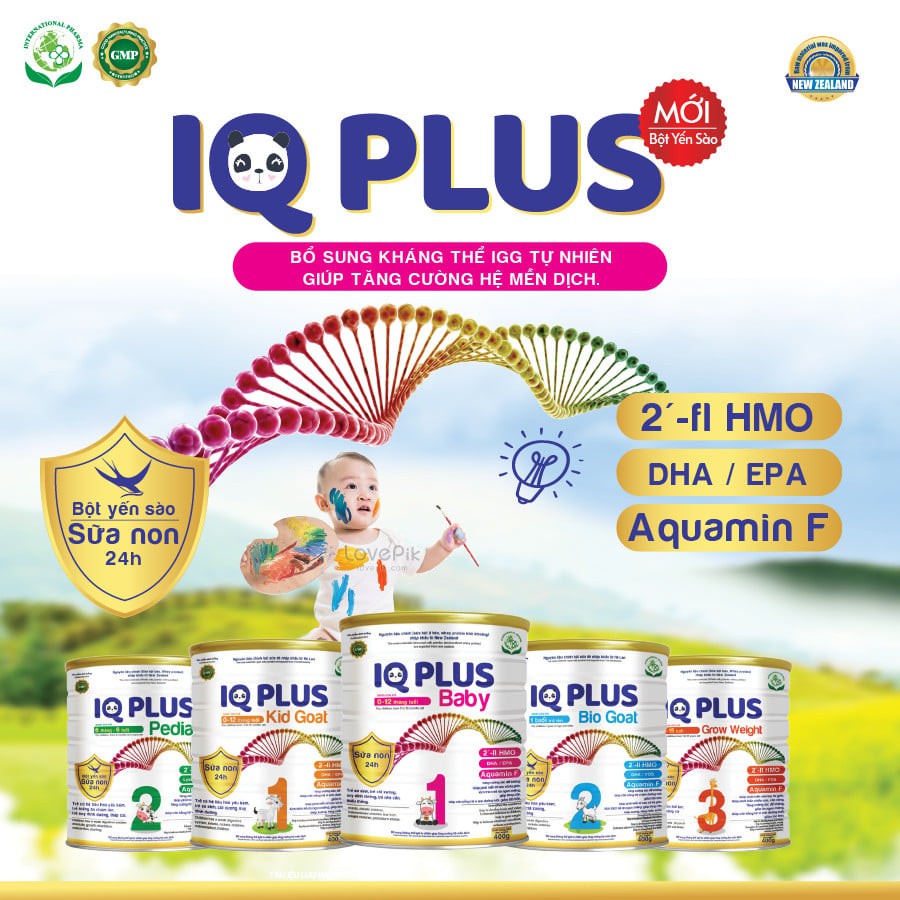 Sữa IQ PLUS PEDIA  900g