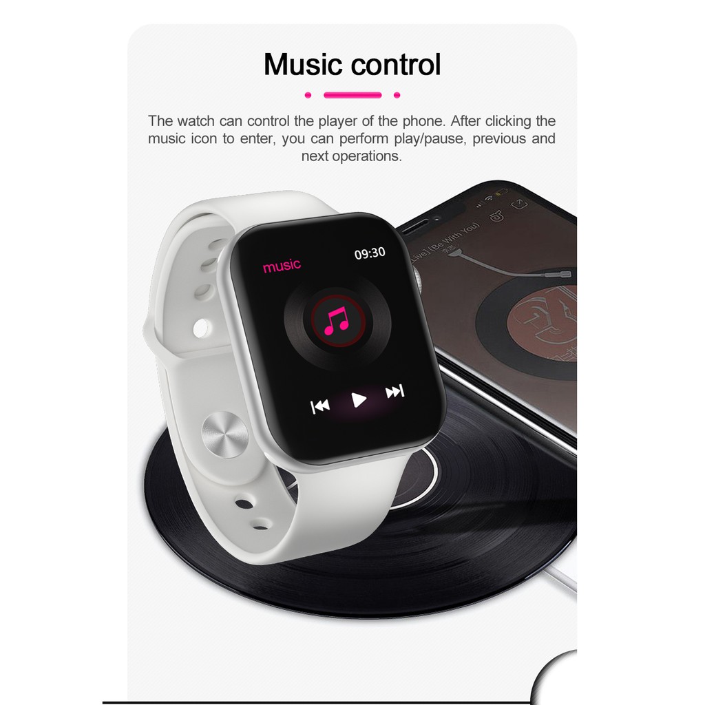Ready stockFK78 smart watch 1.78 full screen Bluetooth call smartwatch Series 6 Heart Rate Fitness Tracker Pedometer