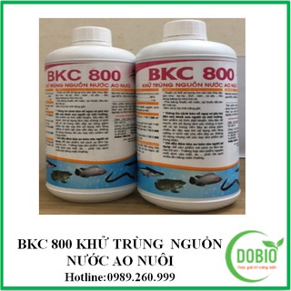 BKC 800( KHỬ TRÙNG NGUỒN  NƯỚC AO NUÔI)DOBIO .VN