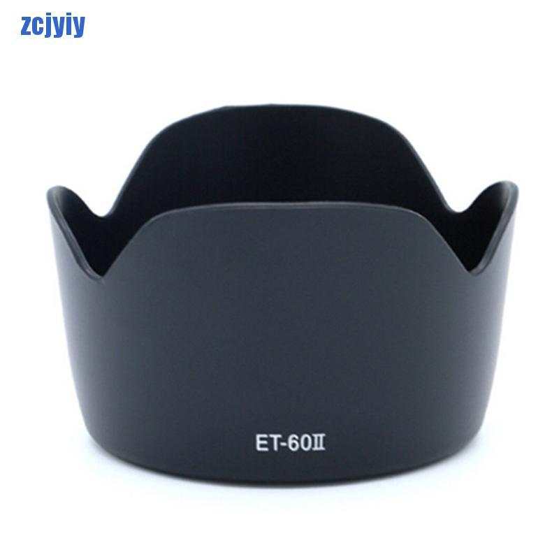 zcjyiy ET-60II Lens Hood For EF 75-300mm F/4-5.6 III EF-S 55-250mm F/4-5.6 YRU