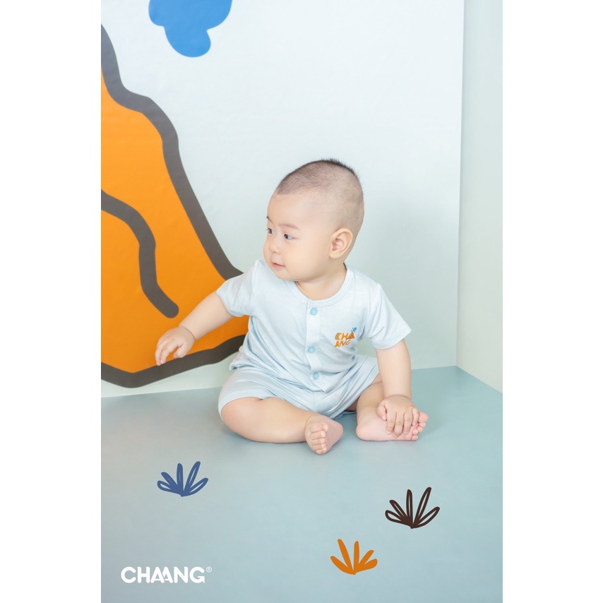 CHAANG Bộ Cộc Tay Cài Vai Cho Bé Siêu Xinh