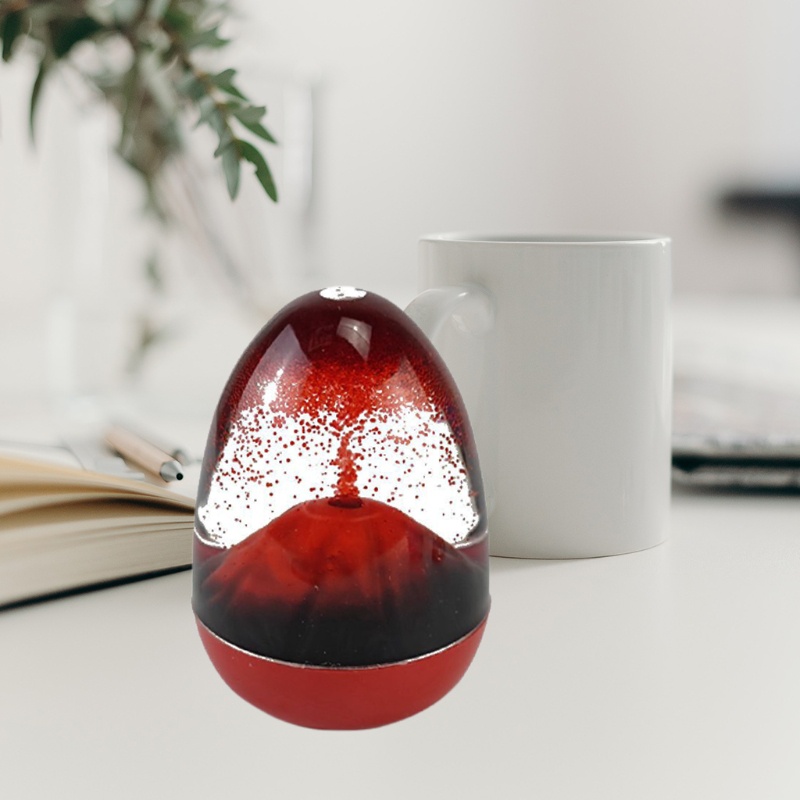 Đồng Hồ Cát Dạng Chất Lỏng Hình Núi Lửa Độc Đáo
