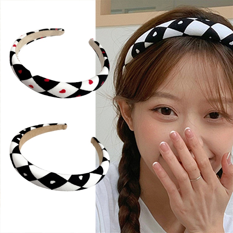 Băng Đô Mềm Co Giãn Chống Trượt Họa Tiết Hình Học Hợp Thời Trang Cho Nữ