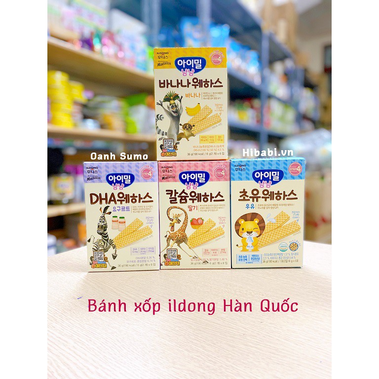 Bánh xốp ildong Hàn Quốc cho bé 12m+