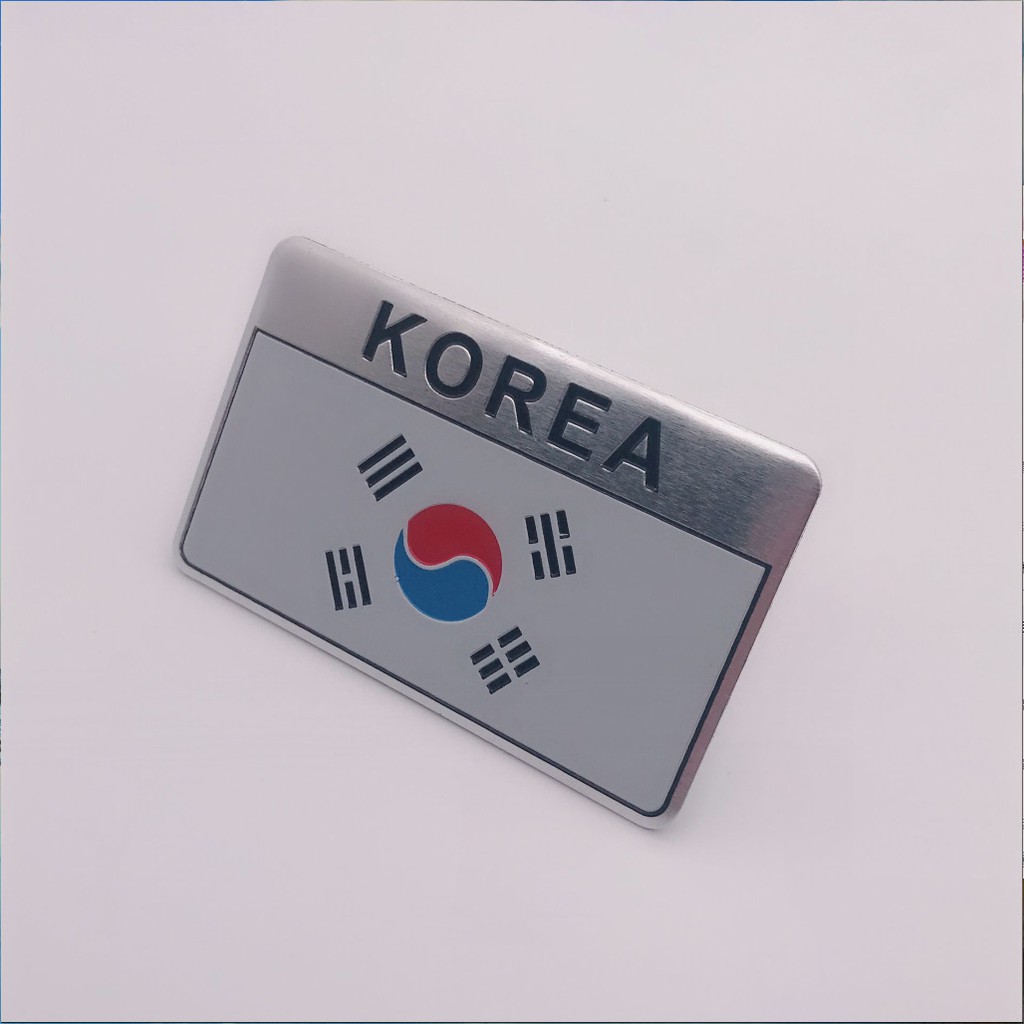 Tem Nhôm dán xe hình cờ Hàn Quốc - Korea | BigBuy360 - bigbuy360.vn