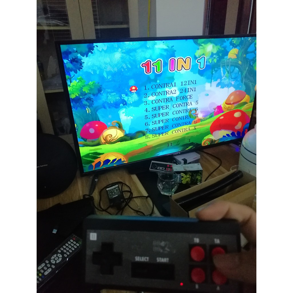 Máy Chơi Game 4 Nút NES HDMI 621 Games Cổ Điển Cực Hay Tích Hợp Sẵn - Độ phân giải Full HD