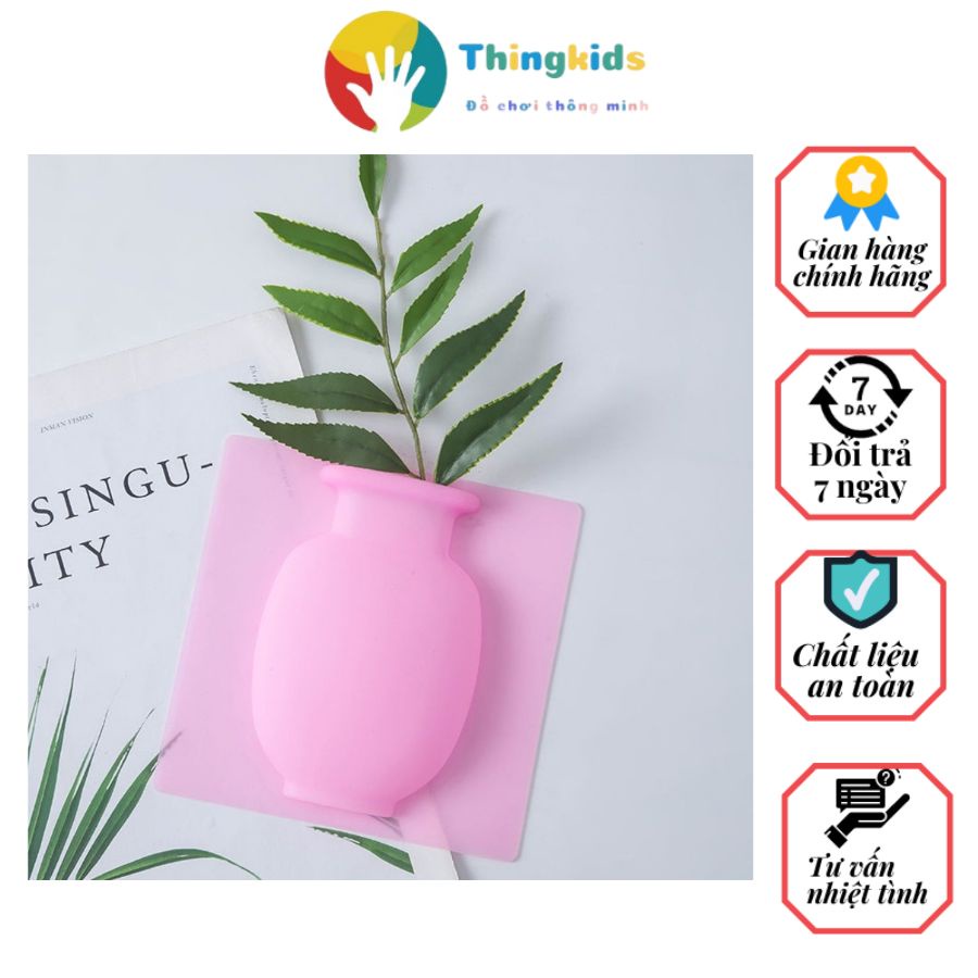 Lọ hoa dán tường trang trí phòng - Thingkids
