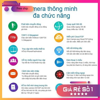 [Bán Sỉ - FreeShip] Camera YooSee HD720 - 3 Anten Siêu nét | Cài đặt Tiếng Việt