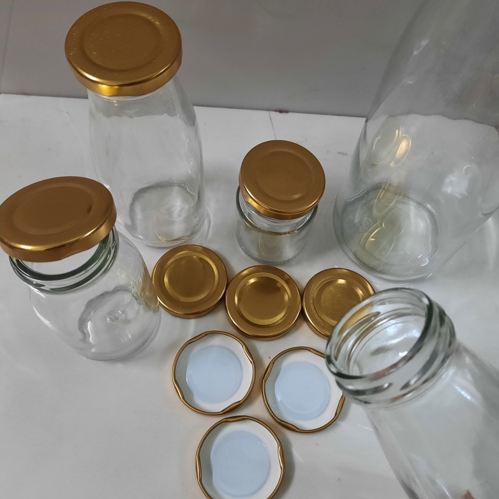 Nắp thiếc sử dụng cho chai đựng sữa, đựng yến từ 100ml đến 1 lít