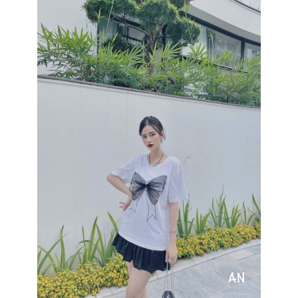 SET ÁO THUN NƠ KÈM CHÂN VÁY