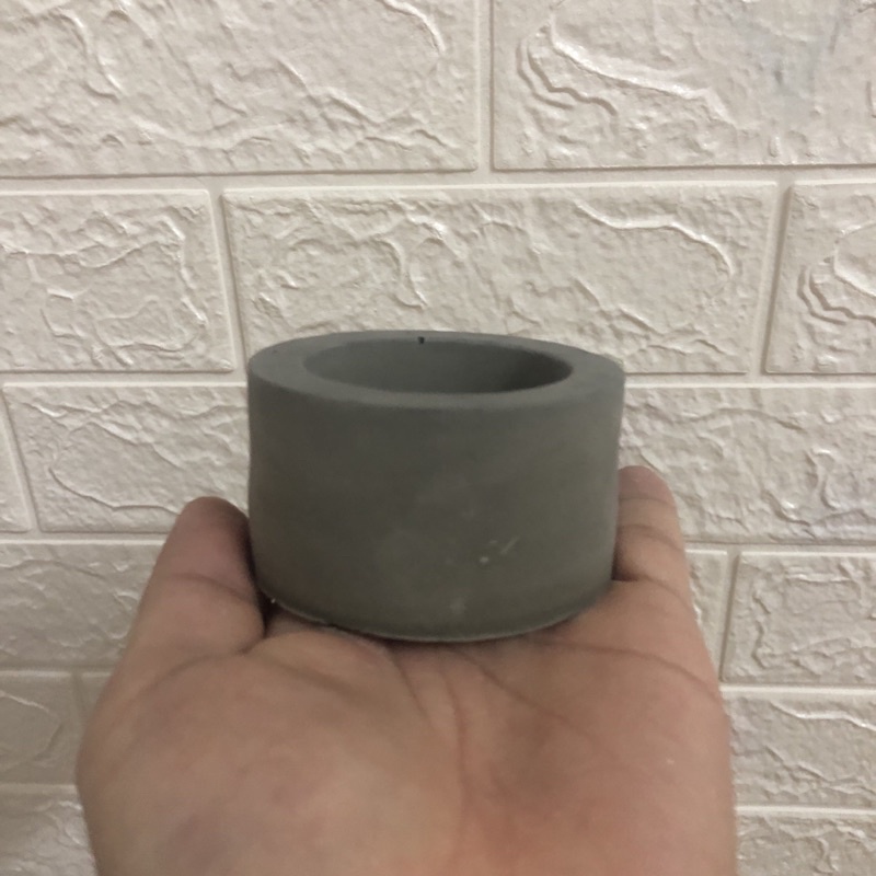 Chậu xi măng mini trồng sen đá, decor