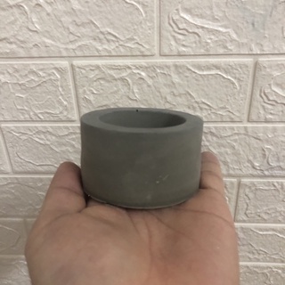 Chậu xi măng mini trồng sen đá, decor