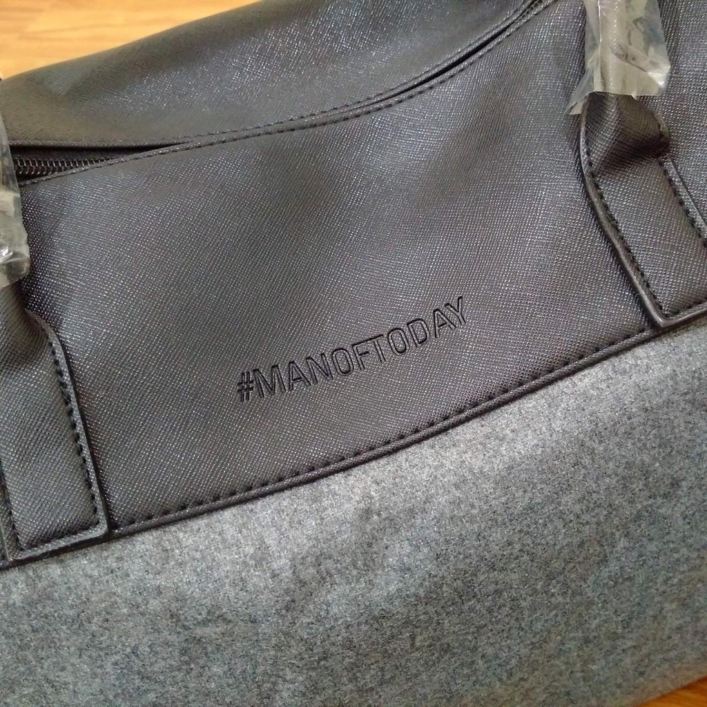 Túi du lịch Hugo Boss Mens Grey Weekend Holdall Duffel Sports - Hàng Chính hãng