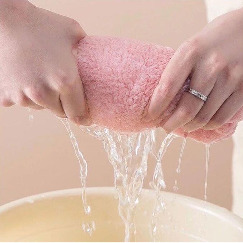 Mũ tắm trùm đầu thấm hút nước nhanh khô phong cách hoạt hình dễ thương