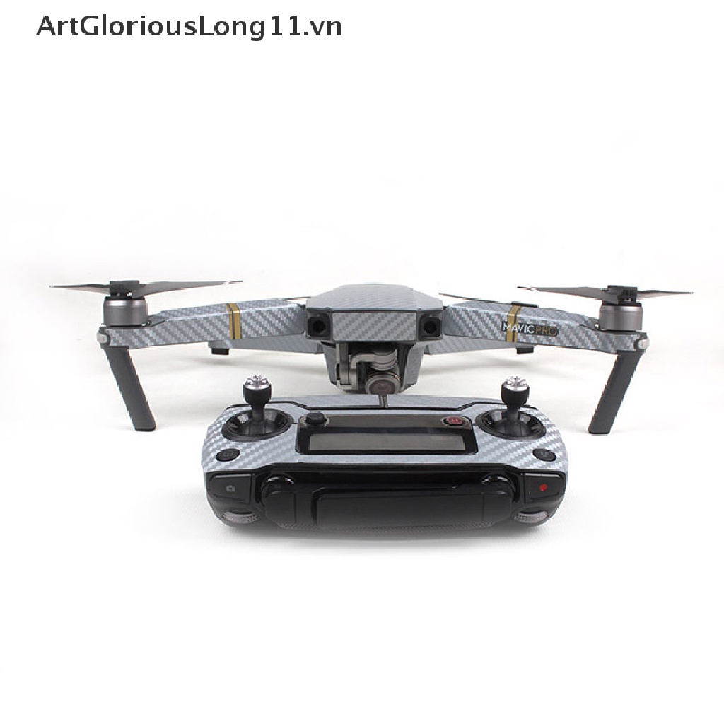 Miếng Dán Trang Trí Bằng Sợi Carbon Chống Nước Cho DJI Mavic Pro