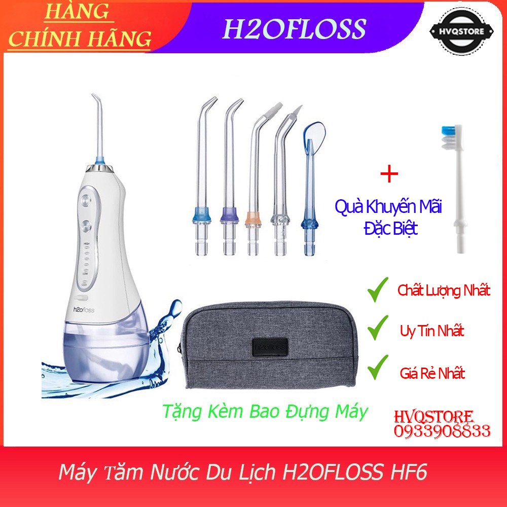 [CHÍNH HÃNG, Sẵn Hàng] Máy tăm nước du lịch H2OFLOSS HF-6 new version