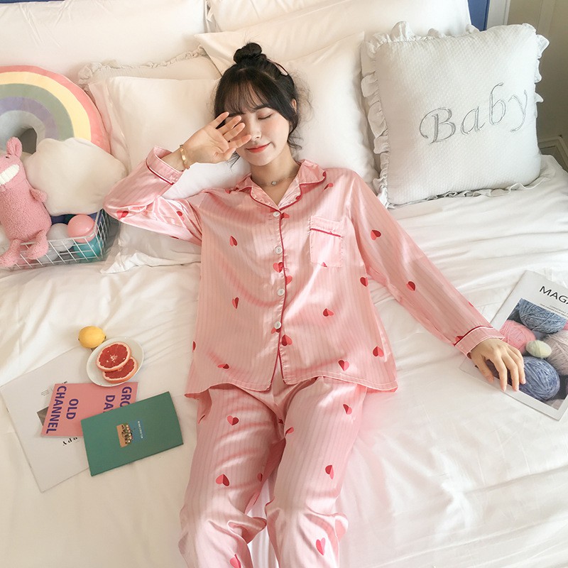 Pijama Lụa dài tay D1 | BigBuy360 - bigbuy360.vn
