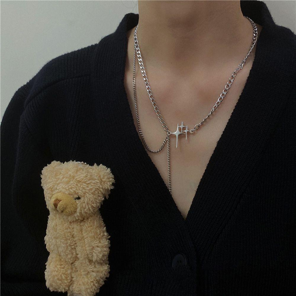 JARRED Vòng cổ Hình Ngôi Sao Phong Cách Hiphop Thời Trang Cho Nữ