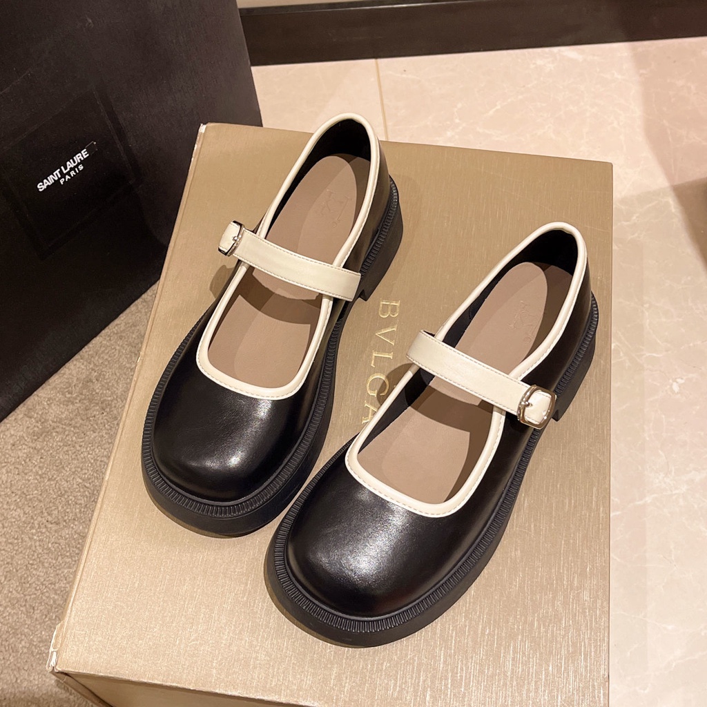 Giày Da Phong Cách Anh Quốc Thời Trang Mùa Hè 2022 Cho Nữ