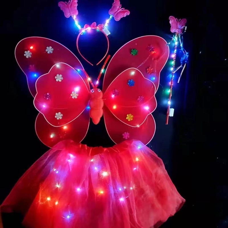 Bộ trang phục trung thu có đèn cho bé gái