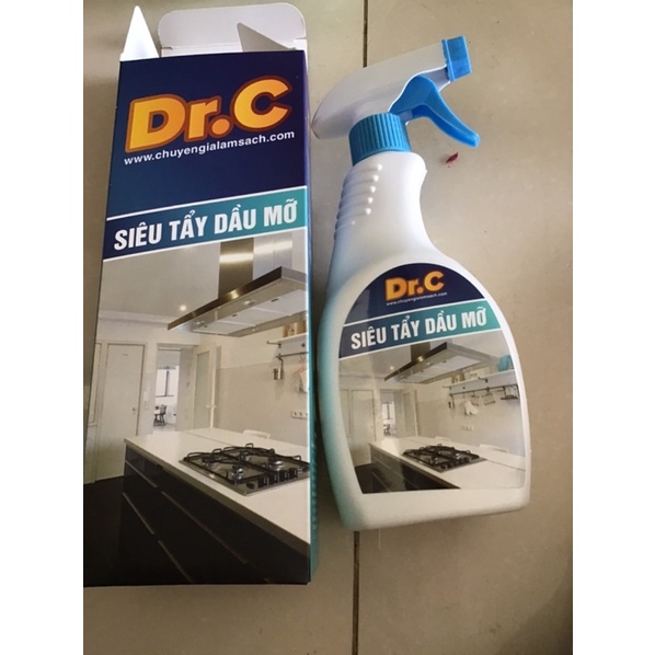 SIÊU TẨY DẦU MỠ DR.C - 500ML, Đánh Bật Mọi Loại Dầu Mỡ, Vệ Sinh Bếp Sạch Sẽ