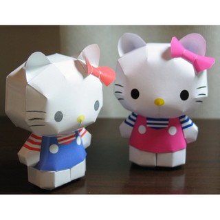 Ghép hình mô hình giấy anime Hello Kitty 3D - Paper Craft