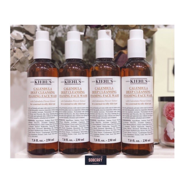Sữa rửa mặt hoa cúc KIEHLS Calendula Deep Cleansing Foaming Facewash 230ml /30ml | BigBuy360 - bigbuy360.vn