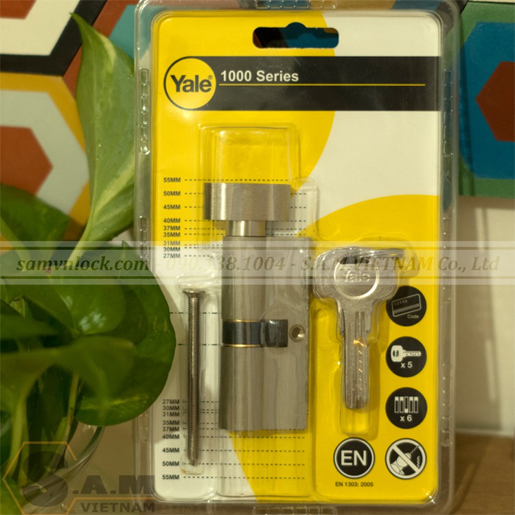 RUỘT KHÓA CHỐT CHÌA, CHIỀU DÀI 70MM, MÀU NICKEL MỜ – YALE 10-1003-3535-CK-22-01