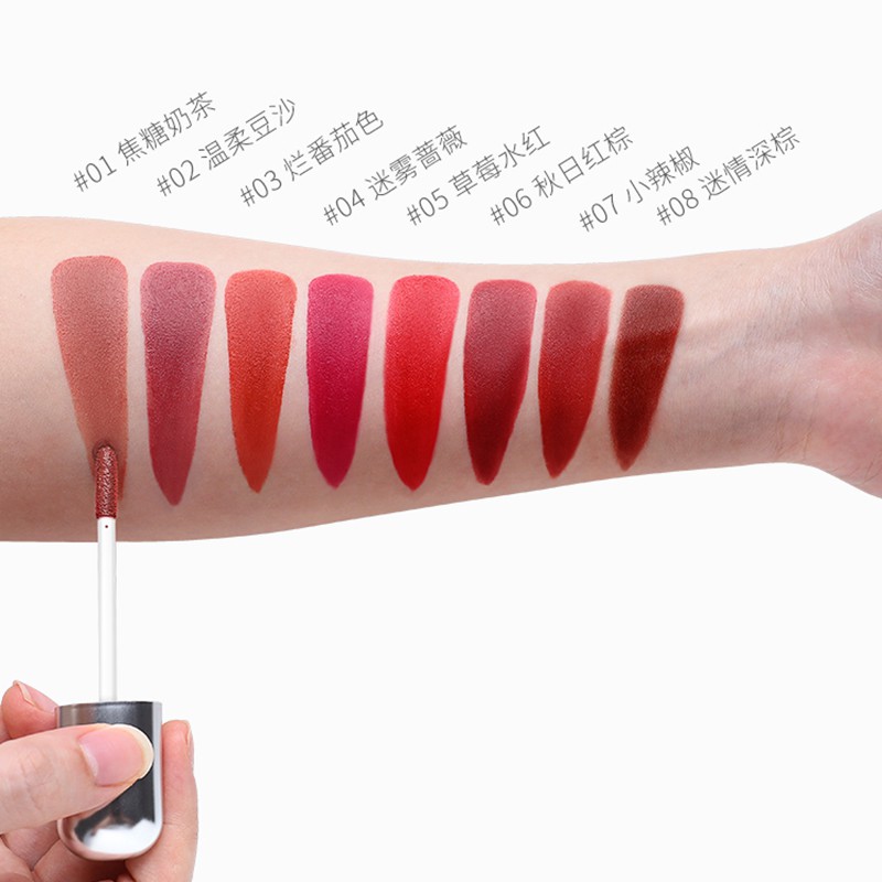 ♕Son Môi NOVO Dạng Lỏng Dưỡng Ẩm Lâu Trôi Chống Thấm Nước Chất Nhung Lì Kích Thước Số 5234