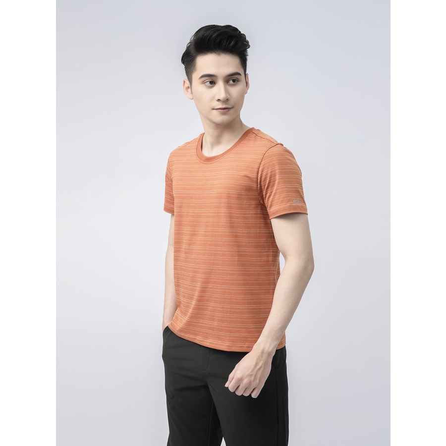 Áo T.shirt nam  ARISTINO  họa tiết kẻ trẻ trung ATS017S1