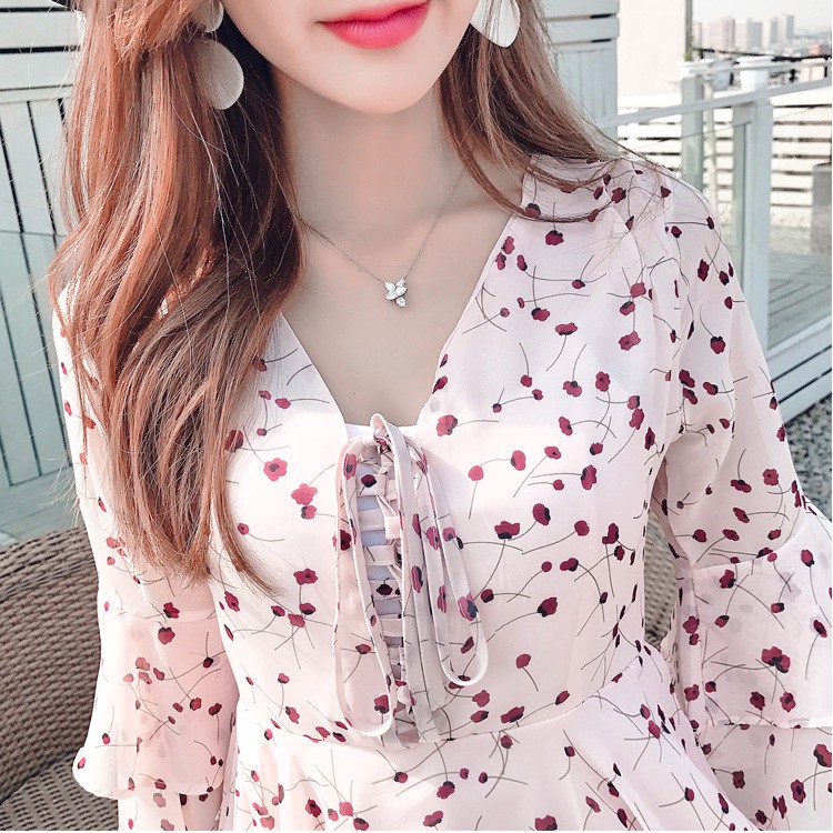 Đầm voan hoa nhí sexy