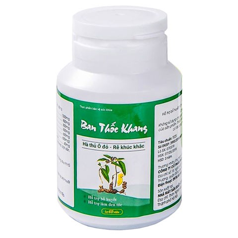 Ban Thốc Khang – Hỗ trợ làm đen tóc, hỗ trợ bổ huyết, giúp tóc khỏe mạnh