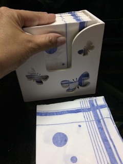 Hộp khăn giấy lụa 13x13,5x8cm