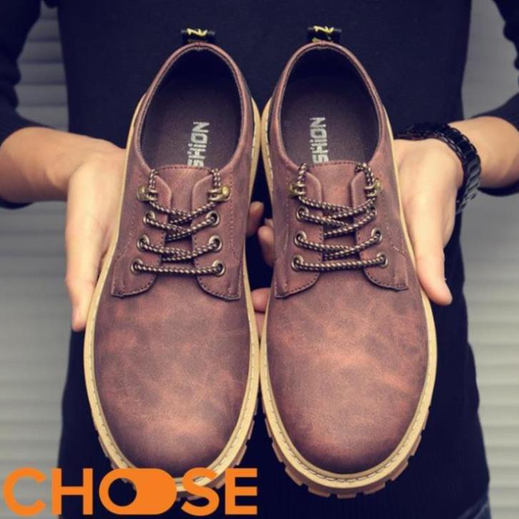 Giày Nam OXFORD Cao Bồi Phong Cách Thể Thao Cột Dây G25K1 2020 . 👠