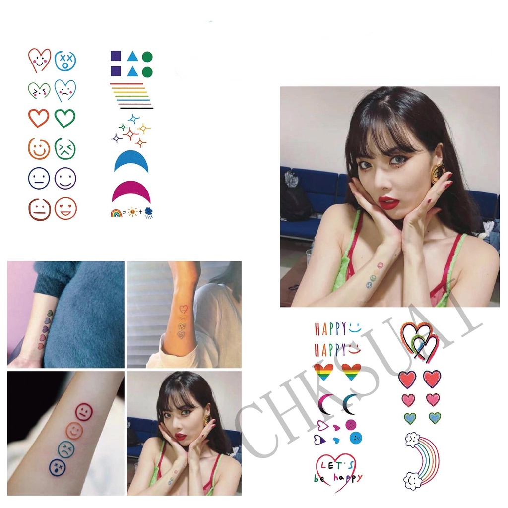 Hình Xăm Tạm Thời 9.8*3.0cm Chống Thấm Nước Lâu Trôi 10~15 Ngày