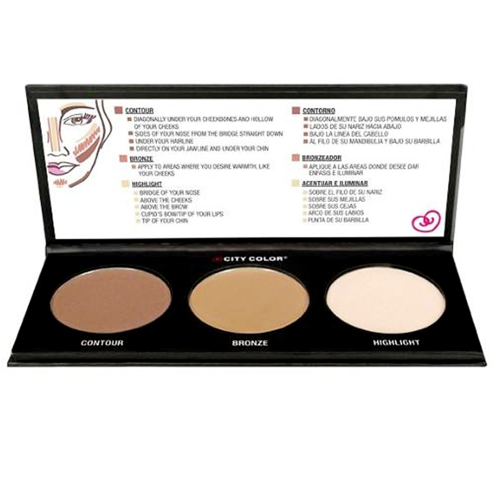 Tạo khối &amp; Che khuyết điểm City Color Contour &amp; Correct Cream Palette