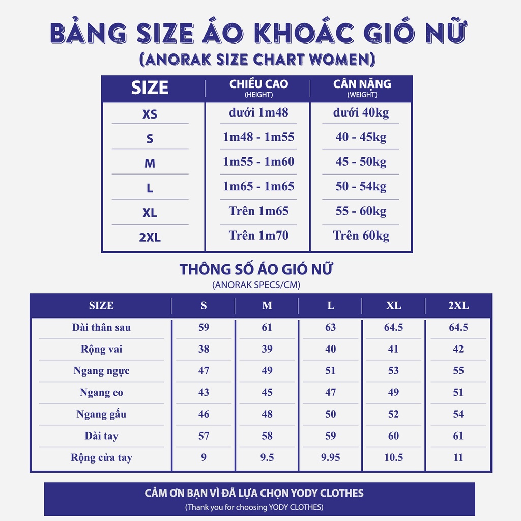 Áo gió nữ YODY 3C plus 2 lớp có mũ cản gió chắn mưa năng động ấm áp   AKN5040